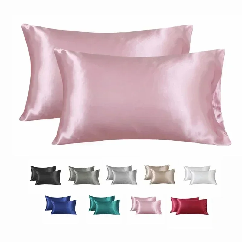Silk Pillowcase Set - 100% шелковая наволочка, шелковистая атласная наволочка