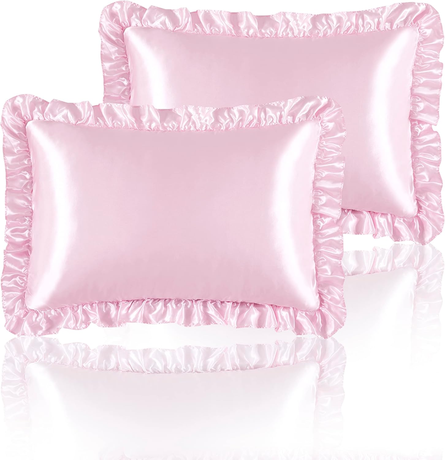 2 шт. атласных наволочек с рюш – обзор и цена Silk Pillowcase Set