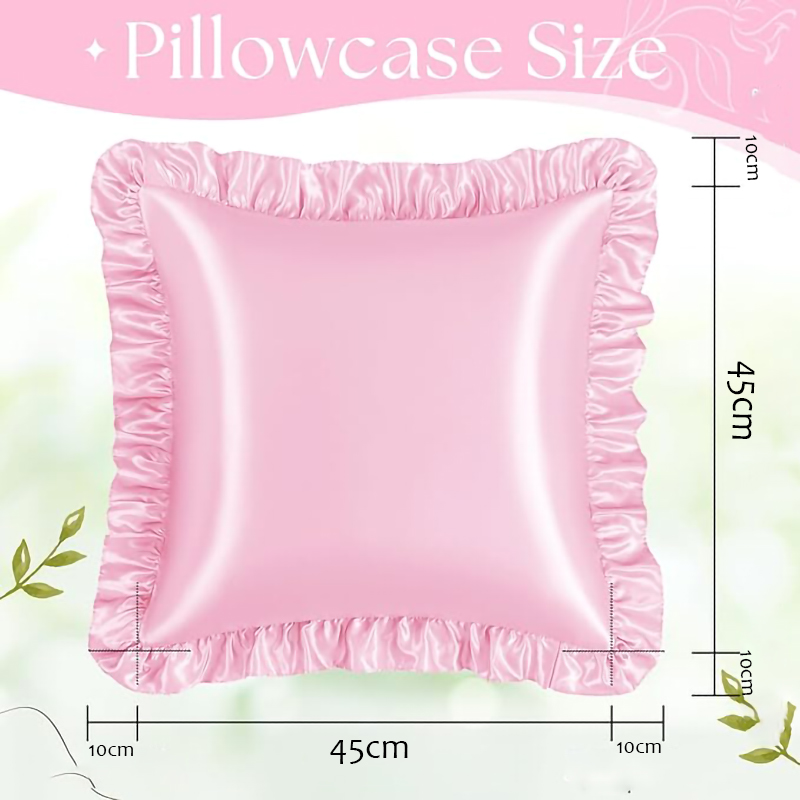 2 шт. атласных наволочек с рюш – обзор и цена Silk Pillowcase Set